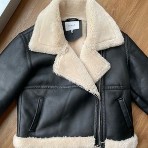 FRAME Faux Shearling Coat XL - like new